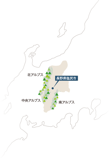地図：長野県塩尻市